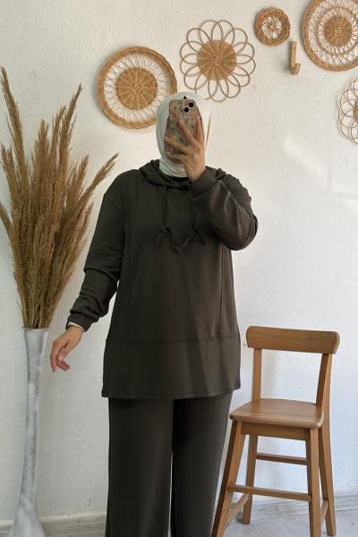 Kapüşonlu Oysho Takım Yeşil