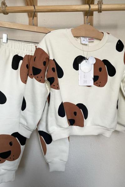 Köpek Kafalı Takım Beyaz