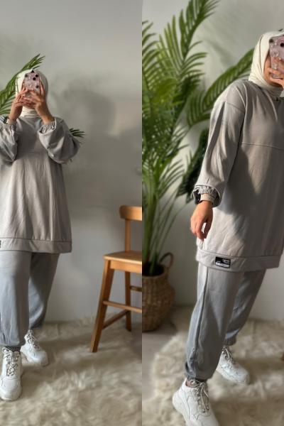 Kumsal Spor Takım Açık Gri