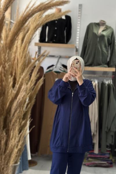 Oysho Kapüşonlu Takım Lacivert